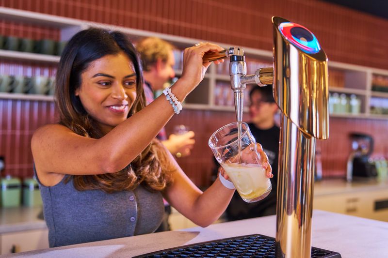 The beer tap in the GSA café.